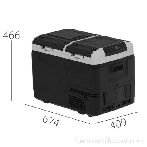 Portable 40L DC 12/24V Mini Fridge for Home, Office, Outdoor, Car, Truck, Travel, Camping